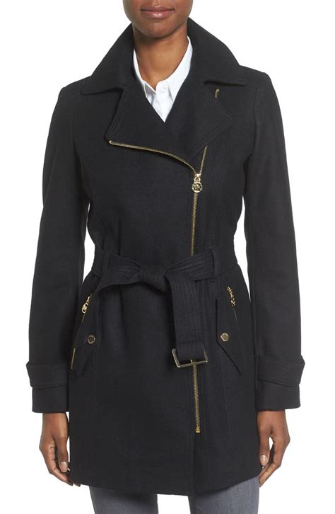 women michael kors wool coat|Michael Kors padded coat women's.